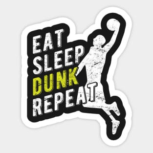 Eat Sleep Dunk Repeat Sticker